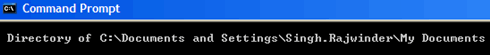 Understanding URL directory structure 2 MS DOS directory representation