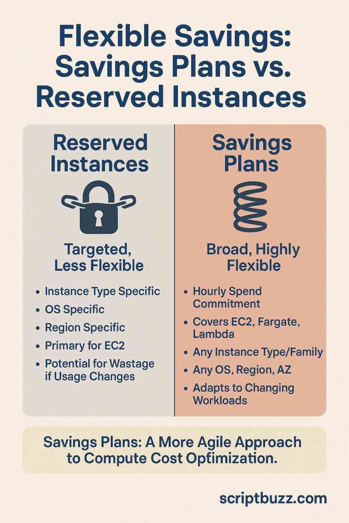 Beyond Reserved Instances: Leveraging AWS Savings Plans for Flexible Cost Reduction Across Compute Services 1 Savings Plans vs. Reserved Instances