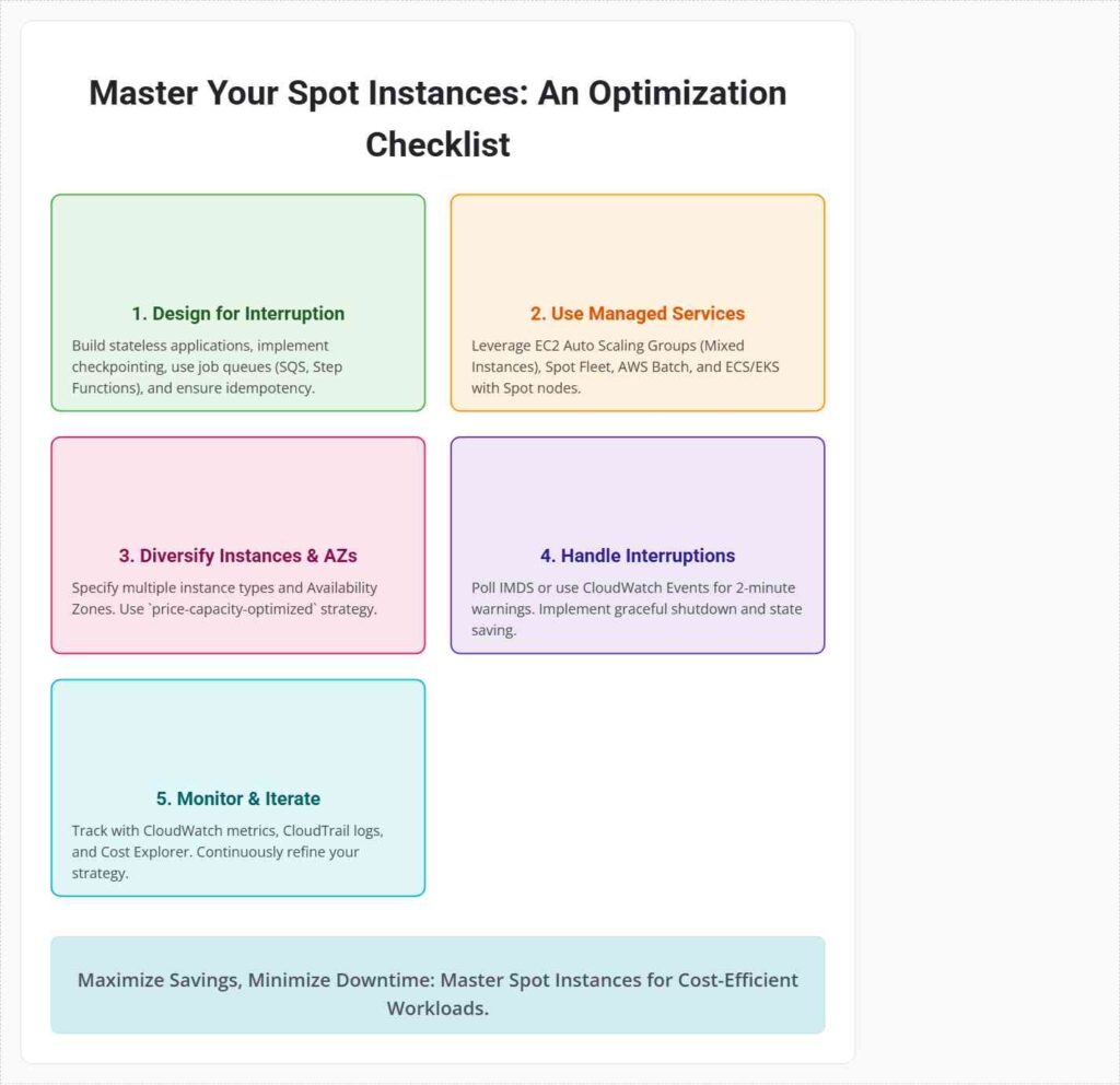 Optimizing AWS EC2 Spot Instance Usage for Intermittent Workloads 2 Spot Instance Optimization Checklist